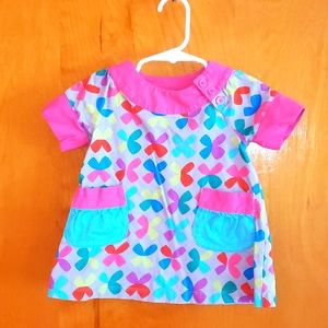 Hanna Andersson multi-color print dress 6-12M